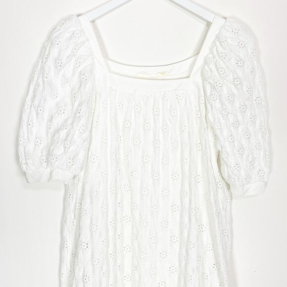 Anthropologie Maeve White Eyelet Dress - Picture 3 of 11